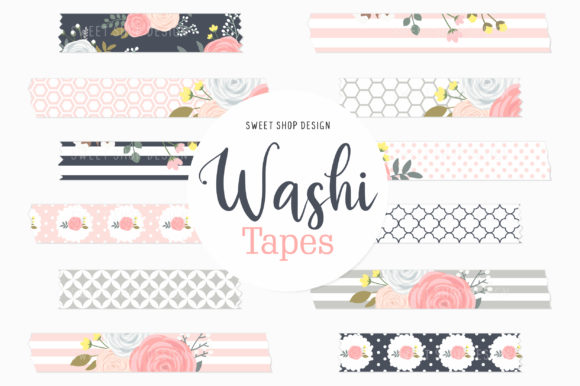 Digital Washi Tape Garden of Roses: Enhancing Digital Planning and Design