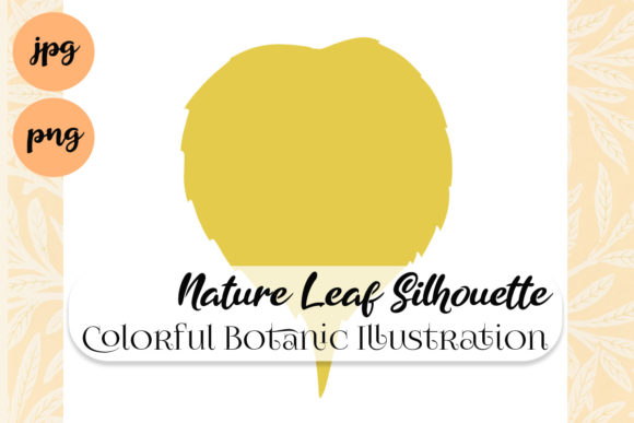 Elevating Digital and Print Design with Nature Leaf Colorful Silhouette 1