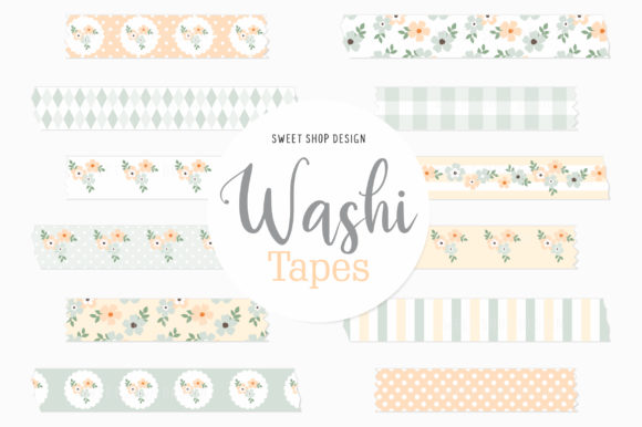 Elevating Digital Planning with Dear Periwinkle Washi Tape Clipart