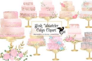 Evaluating Blush Watercolor Cakes Clipart for Creative Projects