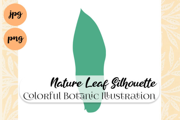 Nature Leaf Colorful Silhouette 2: Creative Design Asset