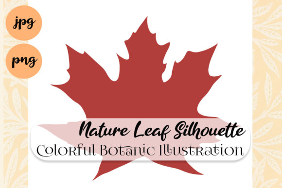 Nature Leaf Colorful Silhouette Red: Evaluating Style, Format, and Project Fit