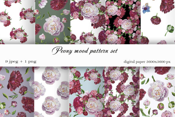 Pink Flower Digital Paper: Evaluating Peony Patterns for Creative Projects
