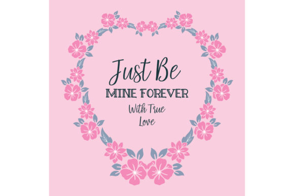 Vintage Greeting Card Template Be Mine Design
