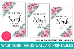 Wash Your Hands Wall Art Printables Guide