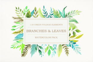Watercolor Green Elements Pack: Strategic Application for Organic Brand Identity